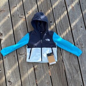 The North Face || 2T || glacier fleece hoodie jacket || blue tones
